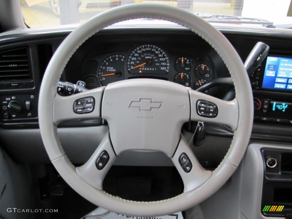 2006 Chevrolet Suburban LTZ 1500 4x4 Gray/Dark Charcoal Steering Wheel Photo #62041750