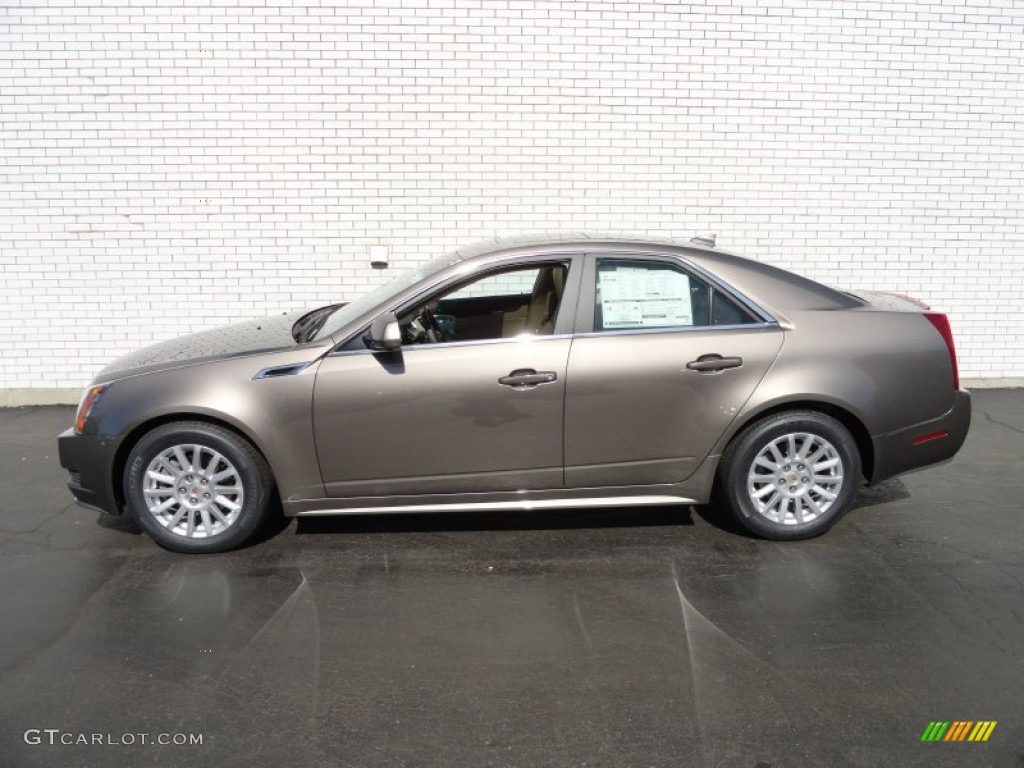 Mocha Steel Metallic 2012 Cadillac CTS 4 3.0 AWD Sedan Exterior Photo #62042463