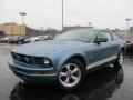 Windveil Blue Metallic 2007 Ford Mustang V6 Deluxe Coupe Exterior