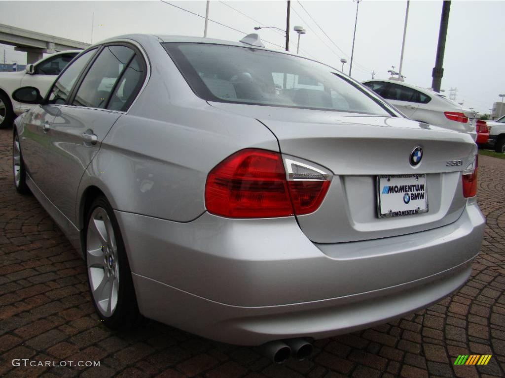 2006 3 Series 330i Sedan - Titanium Silver Metallic / Grey photo #3