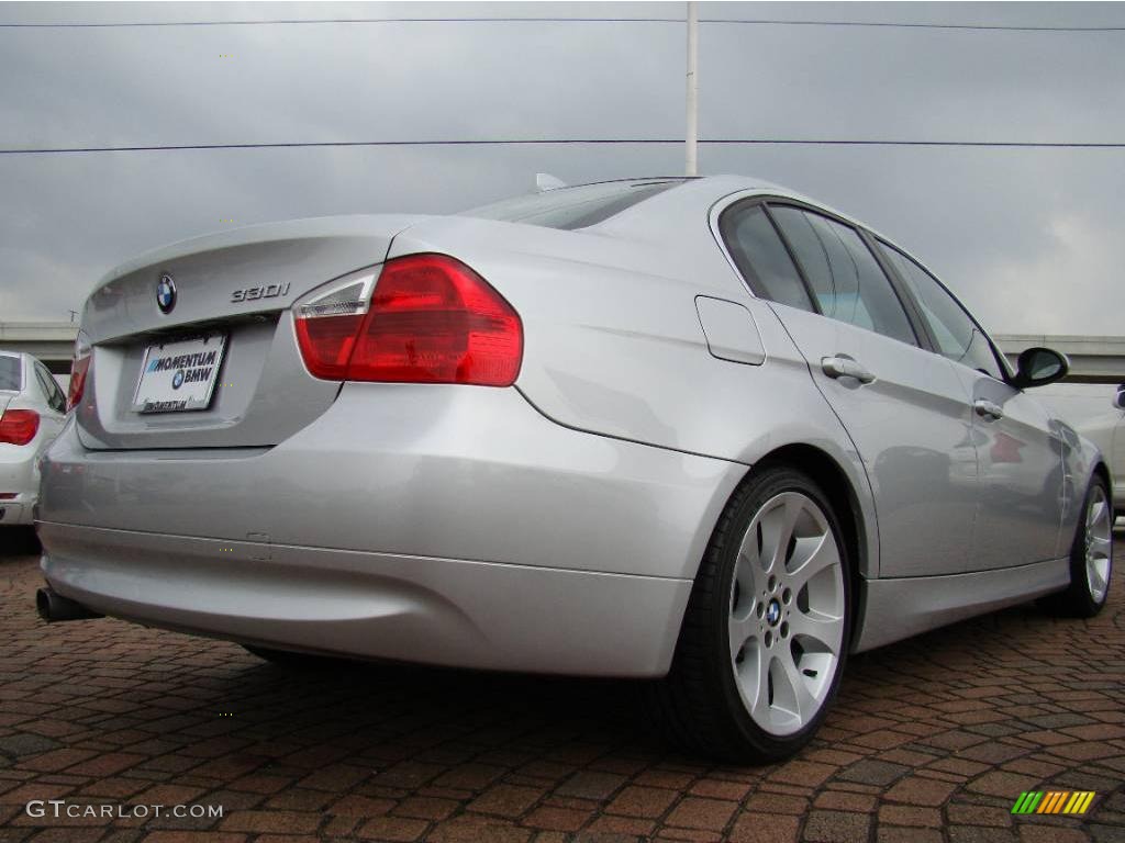 2006 3 Series 330i Sedan - Titanium Silver Metallic / Grey photo #5