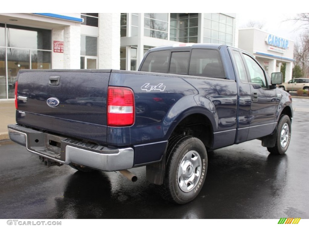 2005 F150 STX Regular Cab 4x4 - True Blue Metallic / Medium Flint Grey photo #2