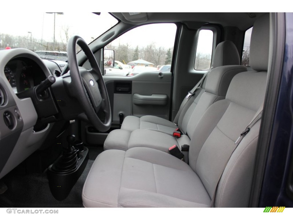 2005 F150 STX Regular Cab 4x4 - True Blue Metallic / Medium Flint Grey photo #8