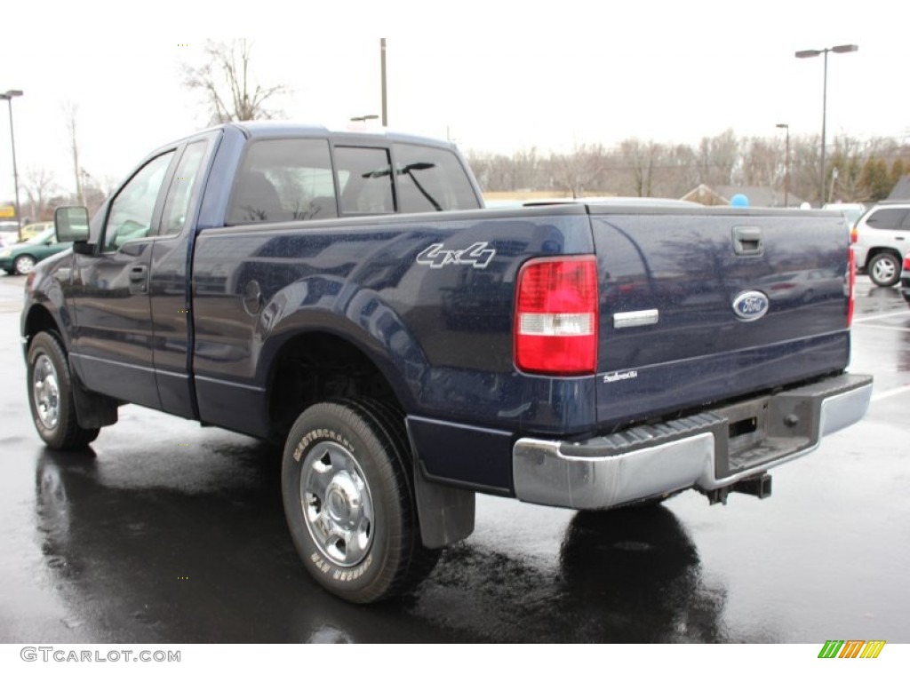 2005 F150 STX Regular Cab 4x4 - True Blue Metallic / Medium Flint Grey photo #9
