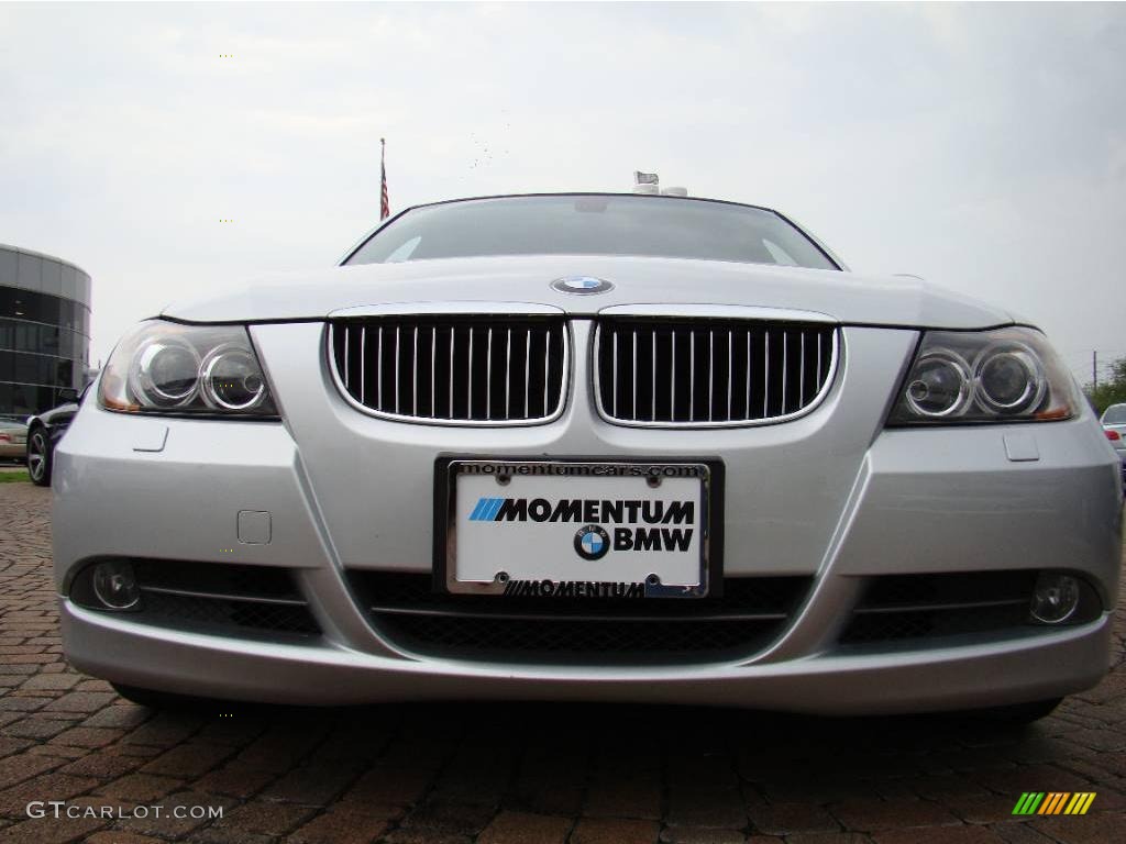 2006 3 Series 330i Sedan - Titanium Silver Metallic / Grey photo #8