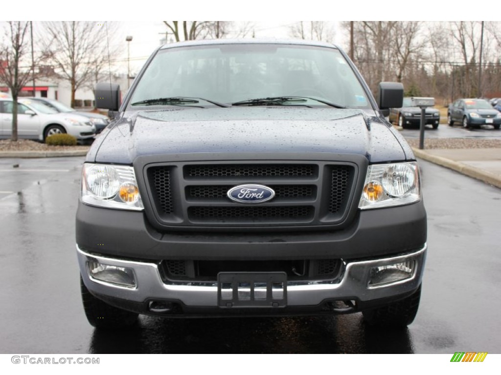 2005 F150 STX Regular Cab 4x4 - True Blue Metallic / Medium Flint Grey photo #14