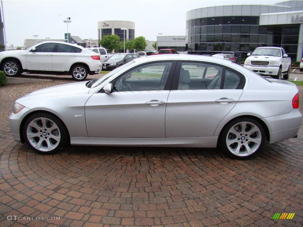 2006 3 Series 330i Sedan - Titanium Silver Metallic / Grey photo #10