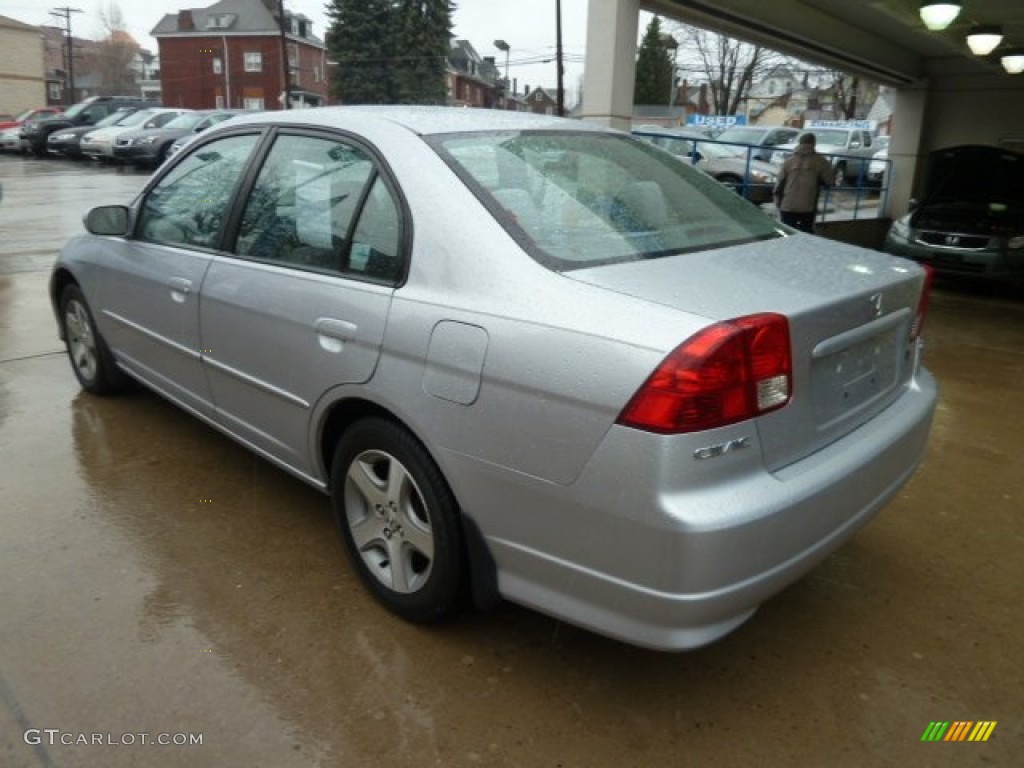 2004 Civic EX Sedan - Satin Silver Metallic / Gray photo #2