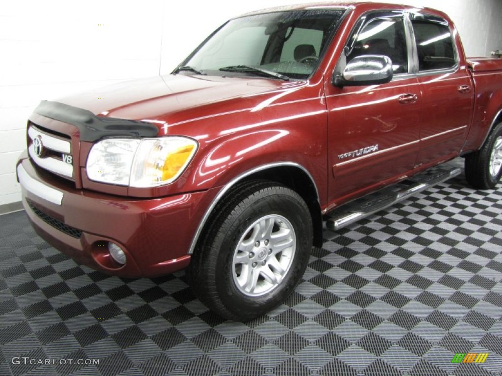 2006 Tundra SR5 Double Cab 4x4 - Salsa Red Pearl / Light Charcoal photo #2
