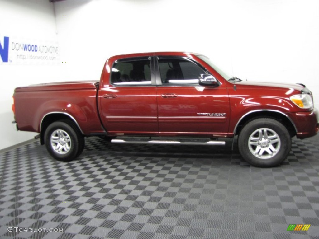 2006 Tundra SR5 Double Cab 4x4 - Salsa Red Pearl / Light Charcoal photo #5