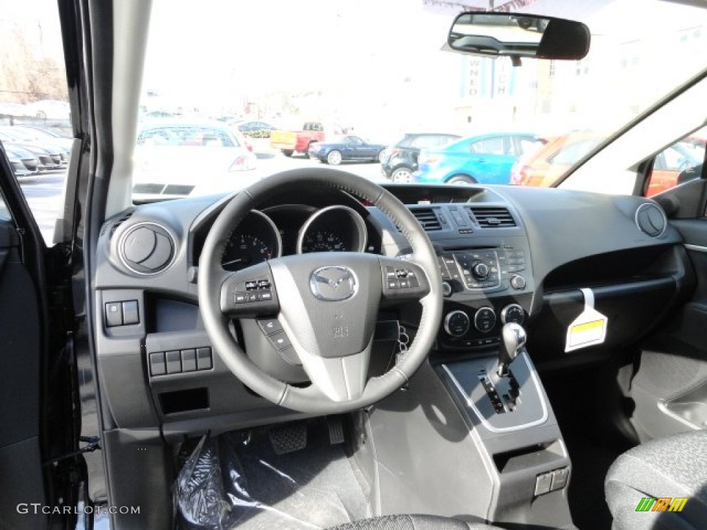 2012 Mazda MAZDA5 Touring Black Dashboard Photo #62044477