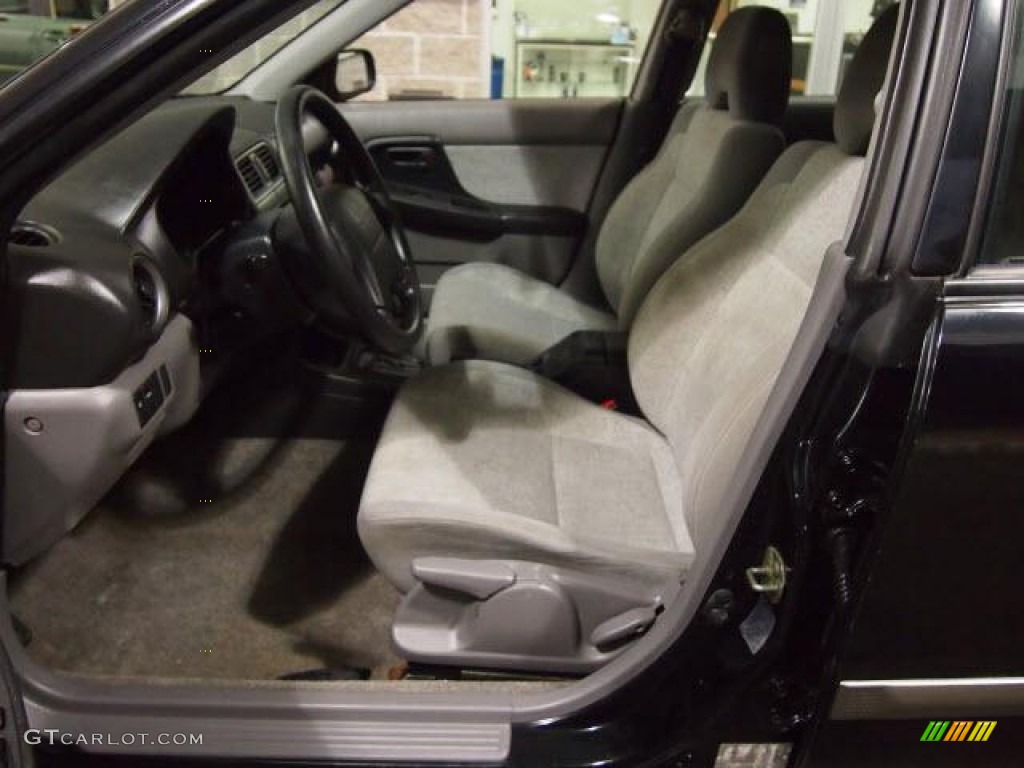 2002 Impreza Outback Sport Wagon - Midnight Black Pearl / Gray photo #21