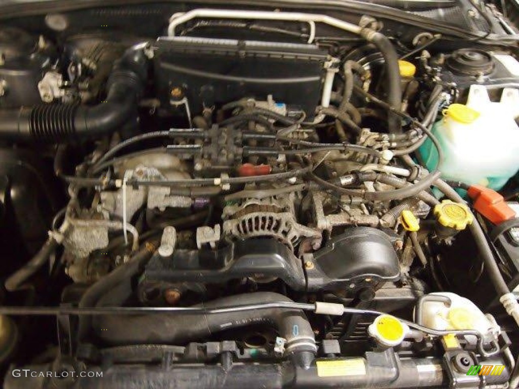 2002 Impreza Outback Sport Wagon - Midnight Black Pearl / Gray photo #23