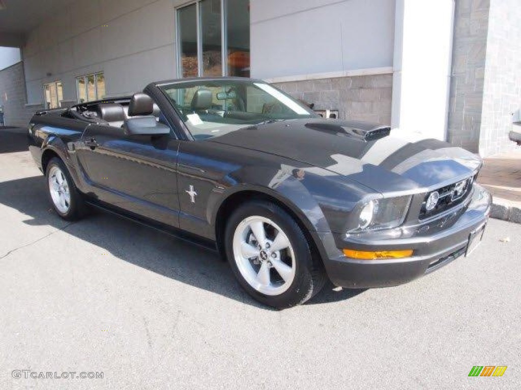 2007 Mustang V6 Deluxe Convertible - Alloy Metallic / Dark Charcoal photo #1