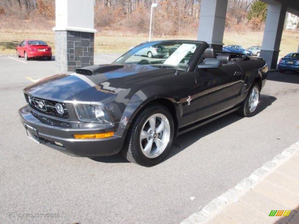 2007 Mustang V6 Deluxe Convertible - Alloy Metallic / Dark Charcoal photo #7