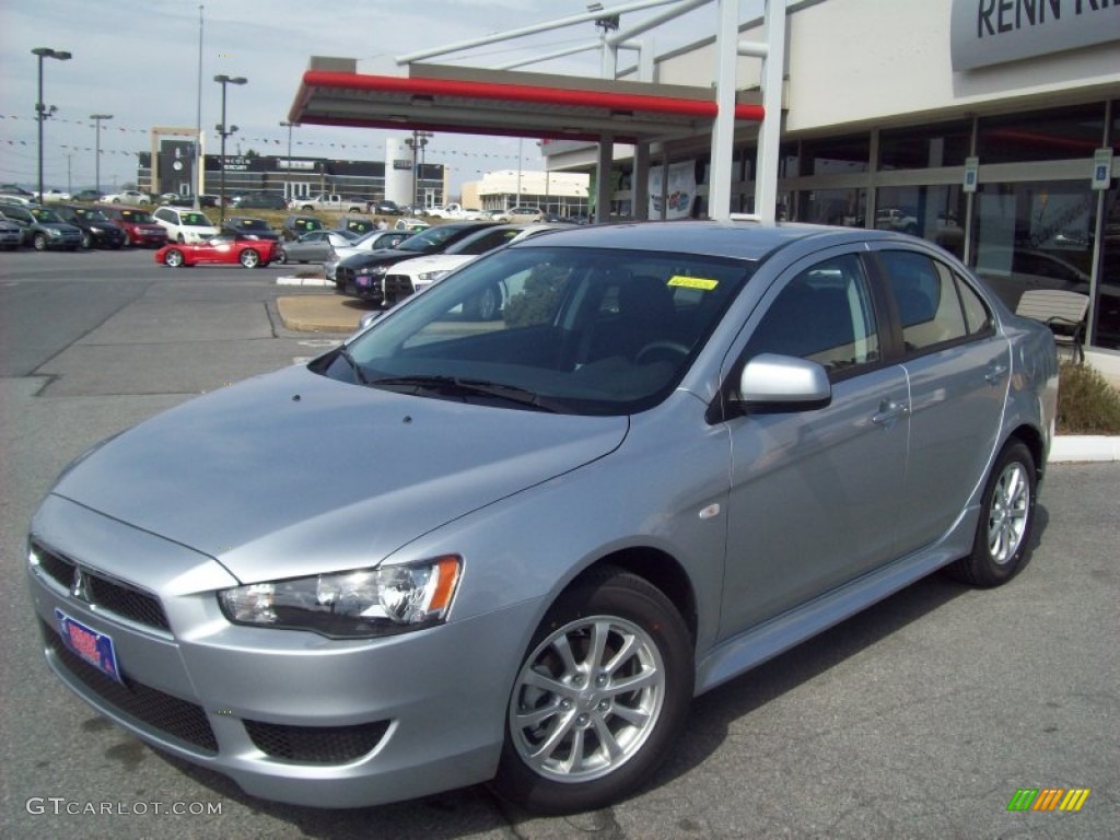 2012 Lancer ES - Apex Silver Metallic / Black photo #1