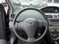 Dark Gray 2012 Toyota Yaris Sedan Steering Wheel