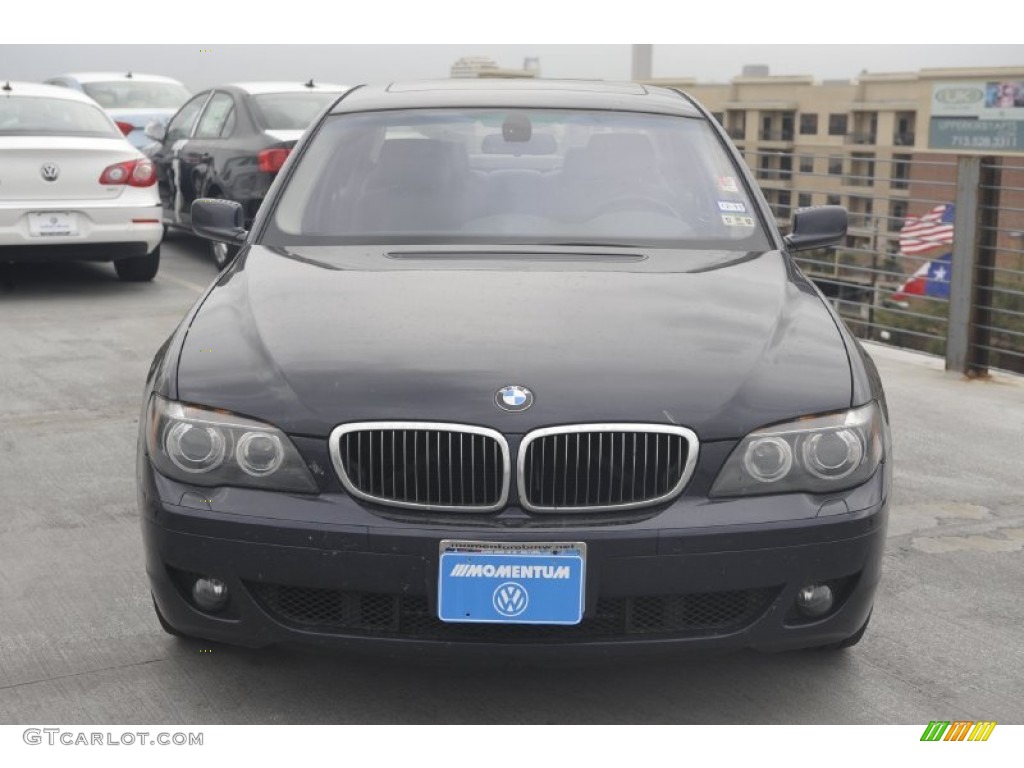 2008 7 Series 750Li Sedan - Monaco Blue Metallic / Flannel Grey photo #2