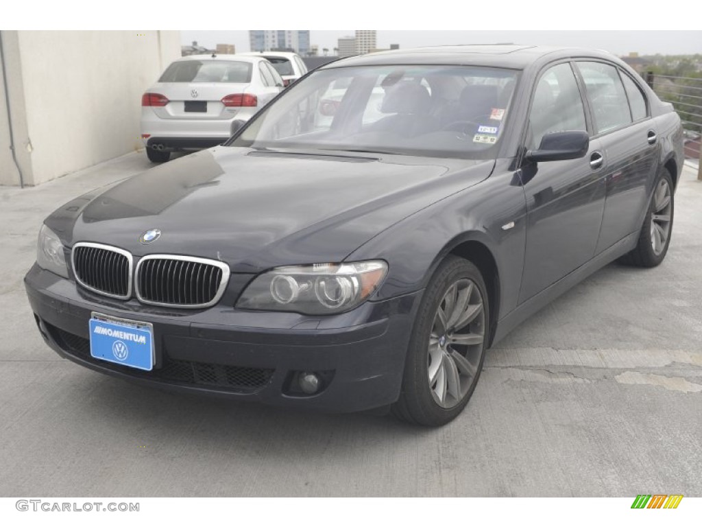 2008 7 Series 750Li Sedan - Monaco Blue Metallic / Flannel Grey photo #3