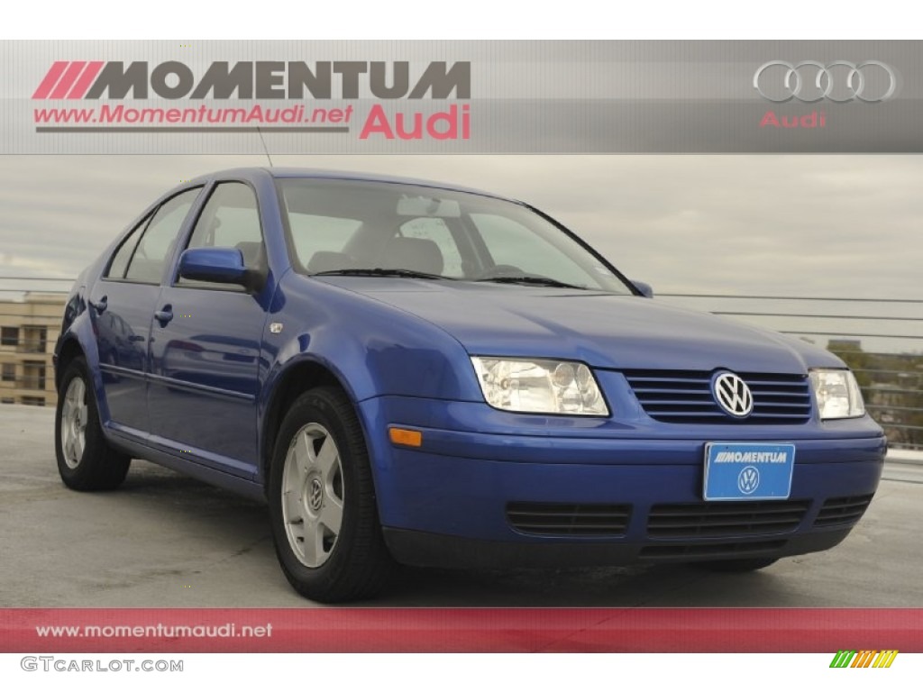 2001 Jetta GLS Sedan - Blue Lagoon Metallic / Black photo #1