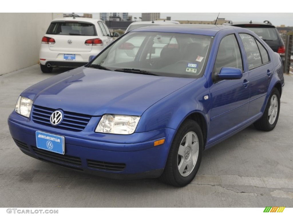2001 Jetta GLS Sedan - Blue Lagoon Metallic / Black photo #3