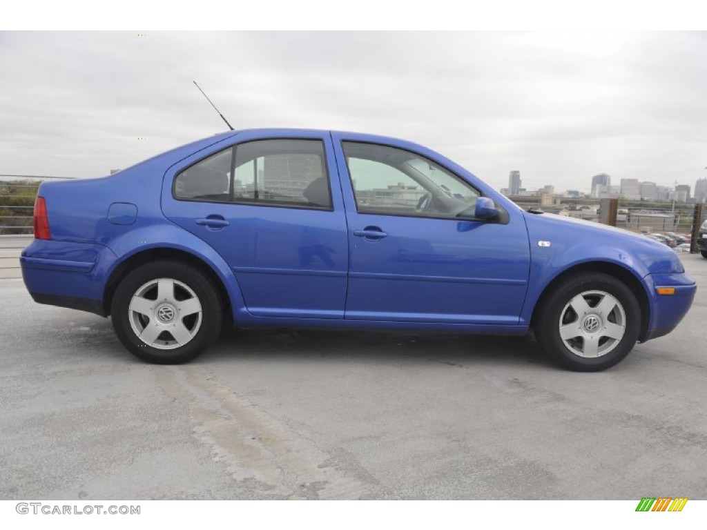 2001 Jetta GLS Sedan - Blue Lagoon Metallic / Black photo #6