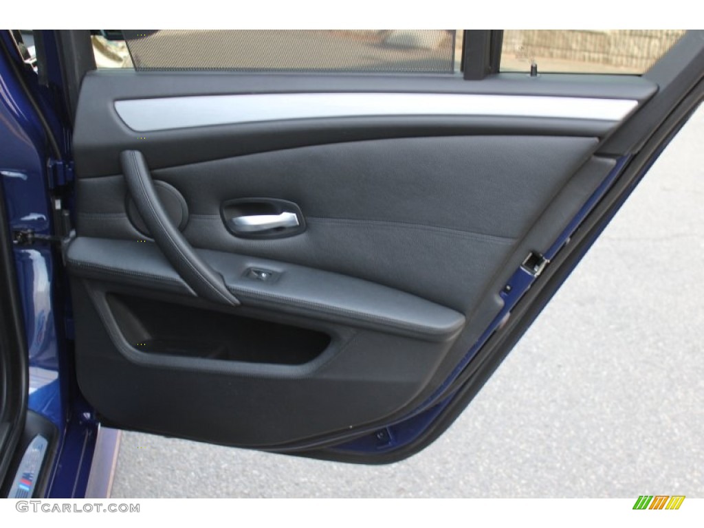 2008 BMW M5 Sedan Black Door Panel Photo #62053896