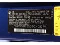 Info Tag of 2008 M5 Sedan