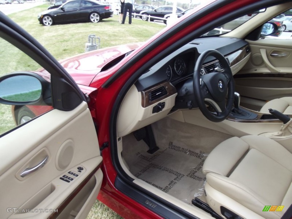 2008 3 Series 328i Sedan - Crimson Red / Beige photo #11