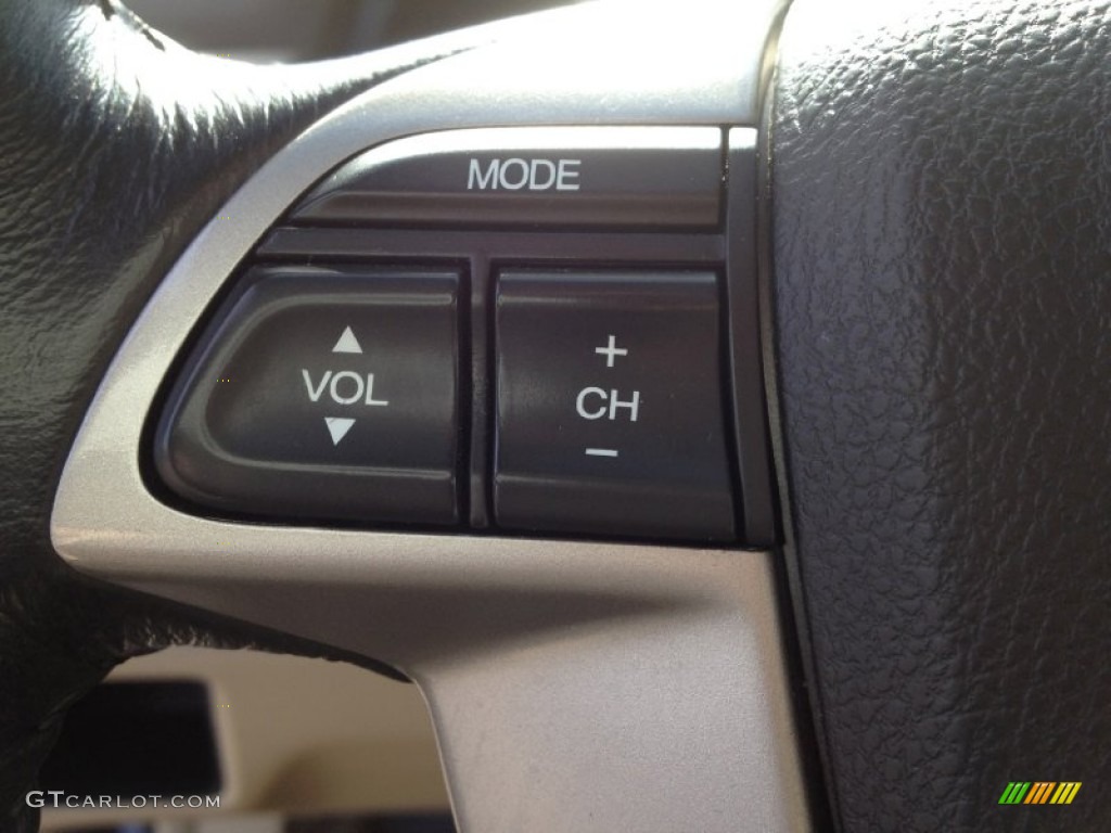 2009 Accord EX-L V6 Sedan - Crystal Black Pearl / Ivory photo #22