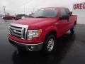 2011 Vermillion Red Ford F150 XLT SuperCab  photo #3