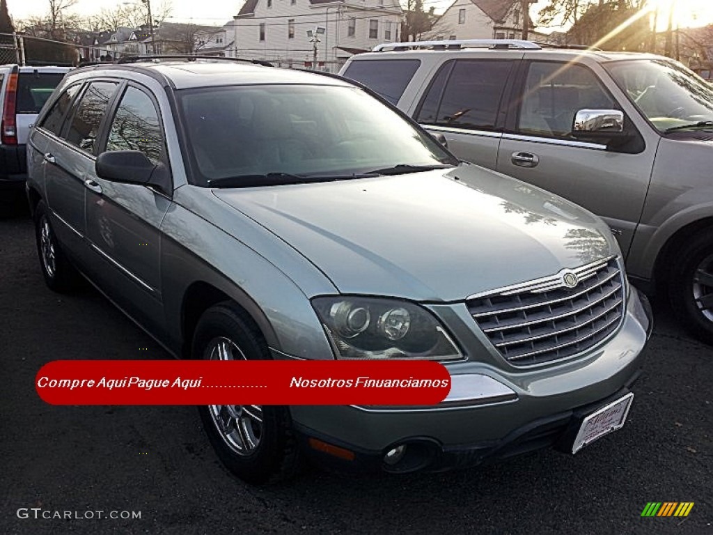 2004 Pacifica AWD - Satin Jade Green Pearl / Dark Slate Gray photo #2