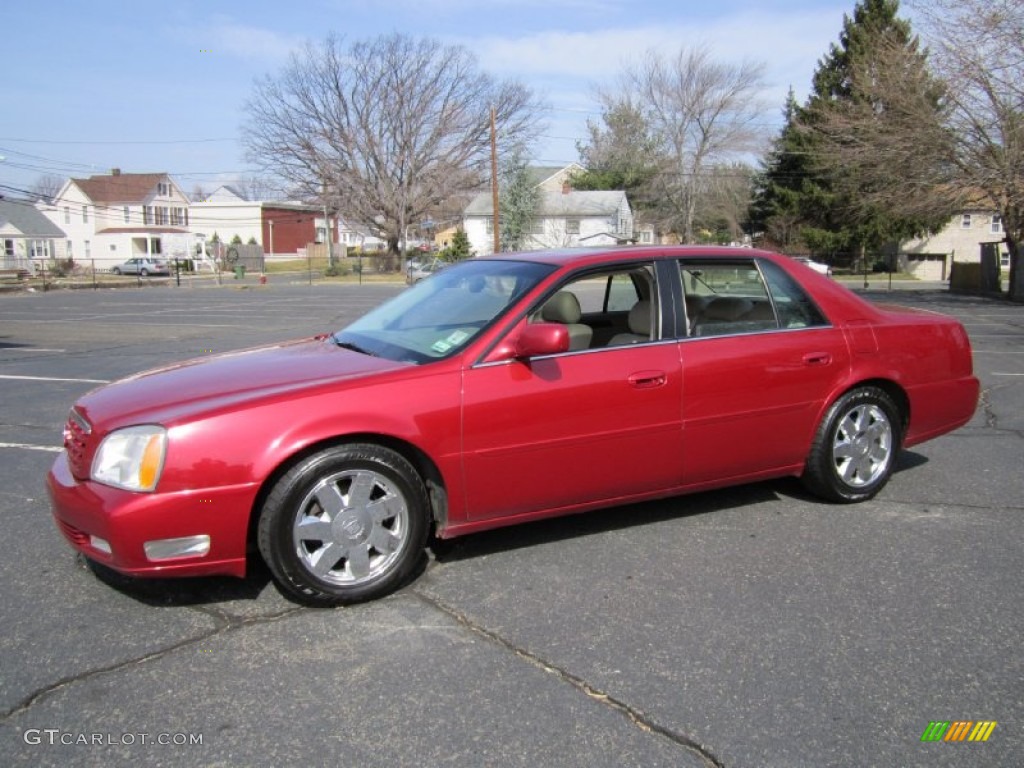 2004 DeVille DTS - Crimson Red Pearl / Shale photo #1