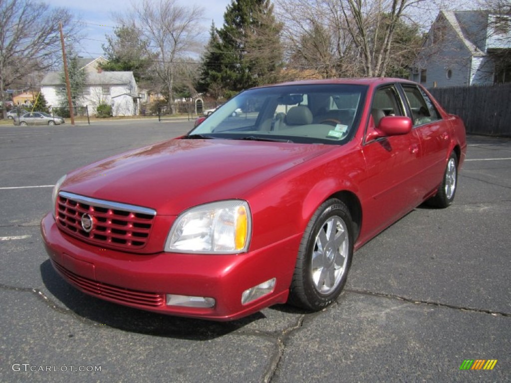 Crimson Red Pearl 2004 Cadillac DeVille DTS Exterior Photo #62058939
