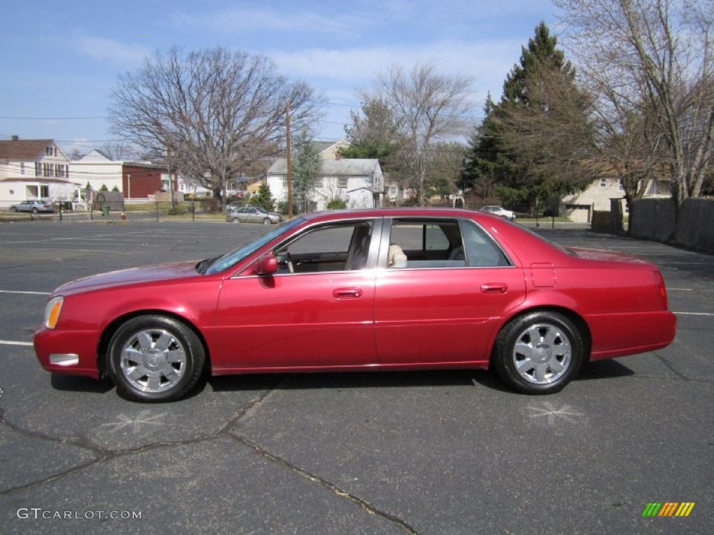 2004 DeVille DTS - Crimson Red Pearl / Shale photo #3