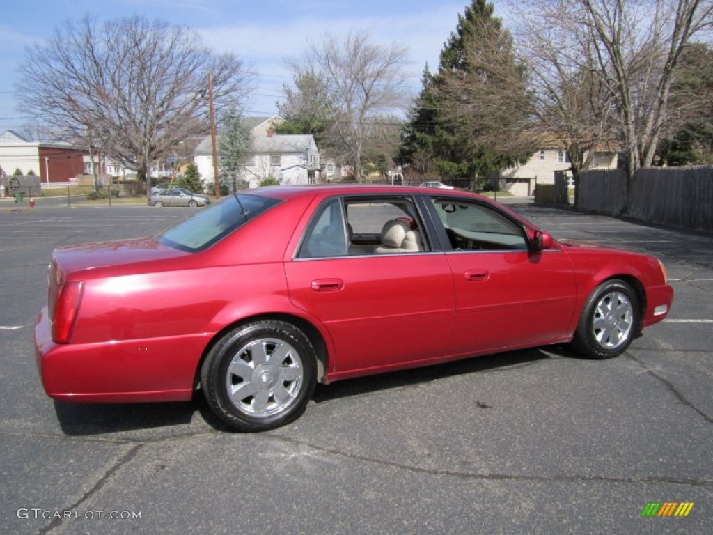 Crimson Red Pearl 2004 Cadillac DeVille DTS Exterior Photo #62058993