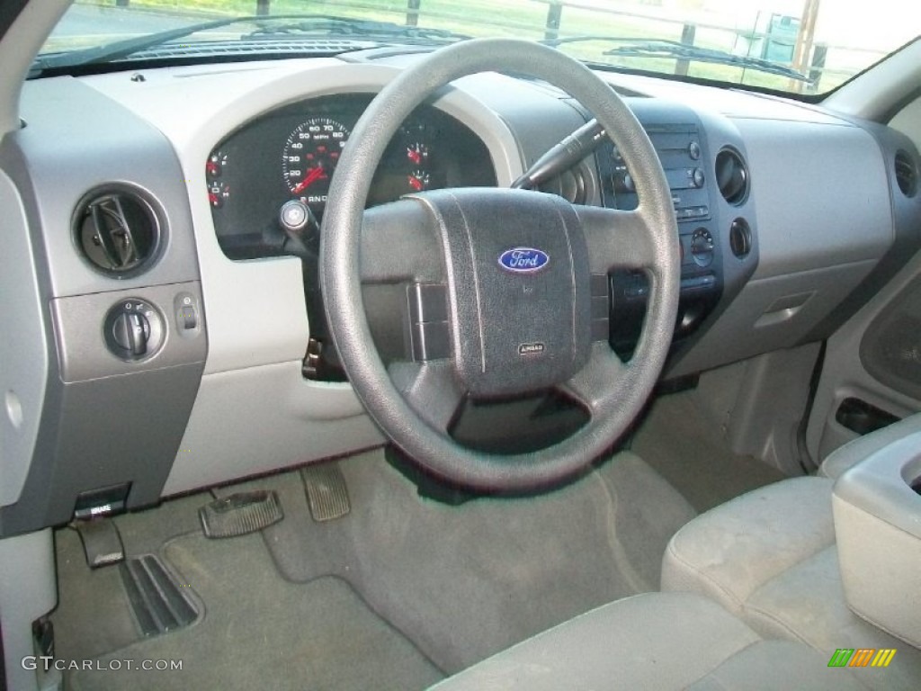 2004 F150 STX SuperCab - Dark Shadow Grey Metallic / Medium/Dark Flint photo #8