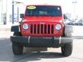 2008 Flame Red Jeep Wrangler Unlimited X 4x4  photo #2