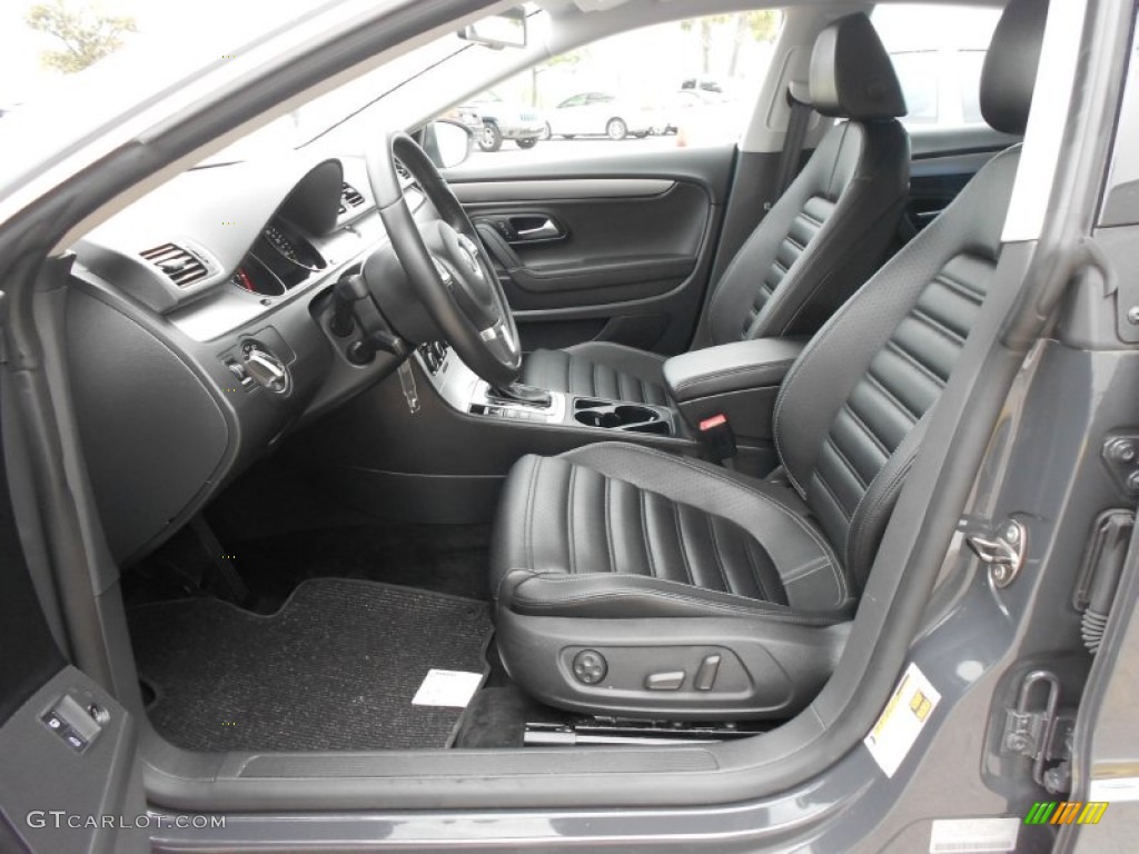 Black Interior 2012 Volkswagen CC Sport Photo #62060148