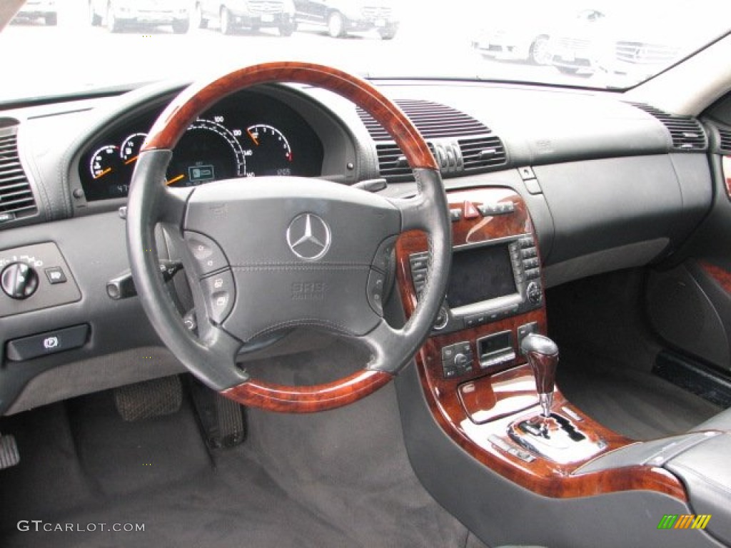 2005 Mercedes-Benz CL 600 Charcoal Dashboard Photo #62060220