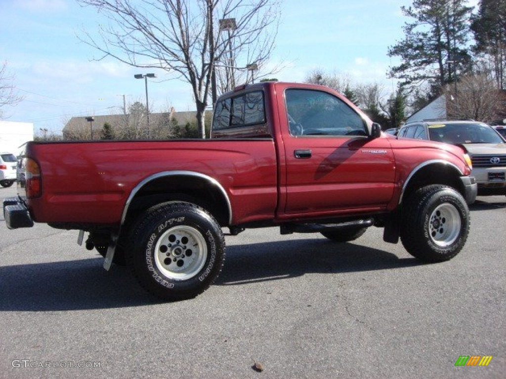 1998 Tacoma Regular Cab 4x4 - Sunfire Red Pearl Metallic / Gray photo #4