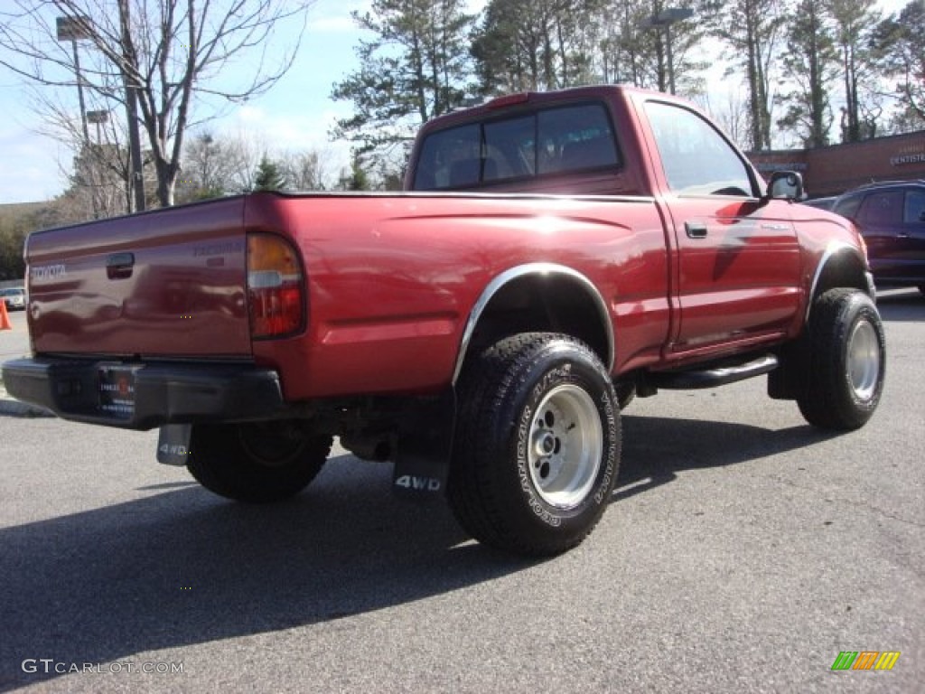 1998 Tacoma Regular Cab 4x4 - Sunfire Red Pearl Metallic / Gray photo #5