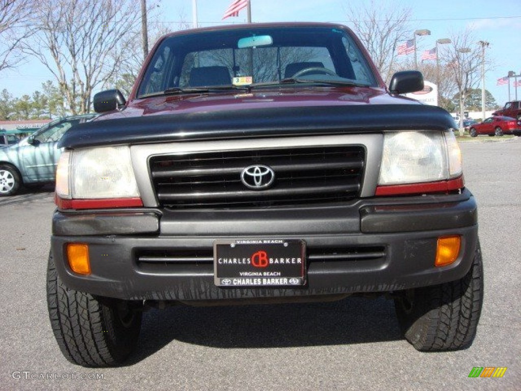 1998 Tacoma Regular Cab 4x4 - Sunfire Red Pearl Metallic / Gray photo #9