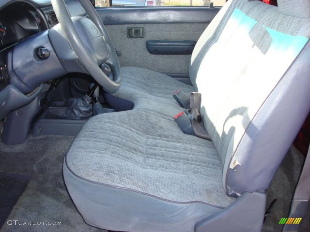 1998 Tacoma Regular Cab 4x4 - Sunfire Red Pearl Metallic / Gray photo #10