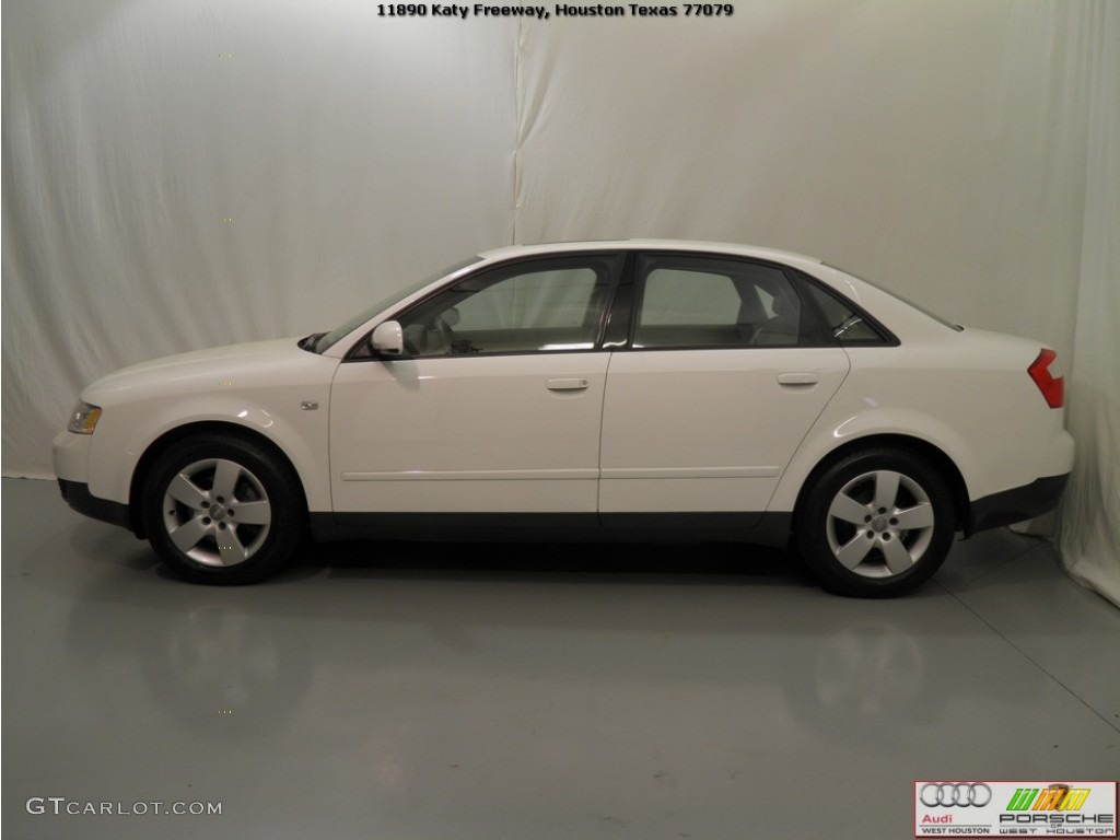 2003 A4 1.8T quattro Sedan - Polar White / Platinum photo #5