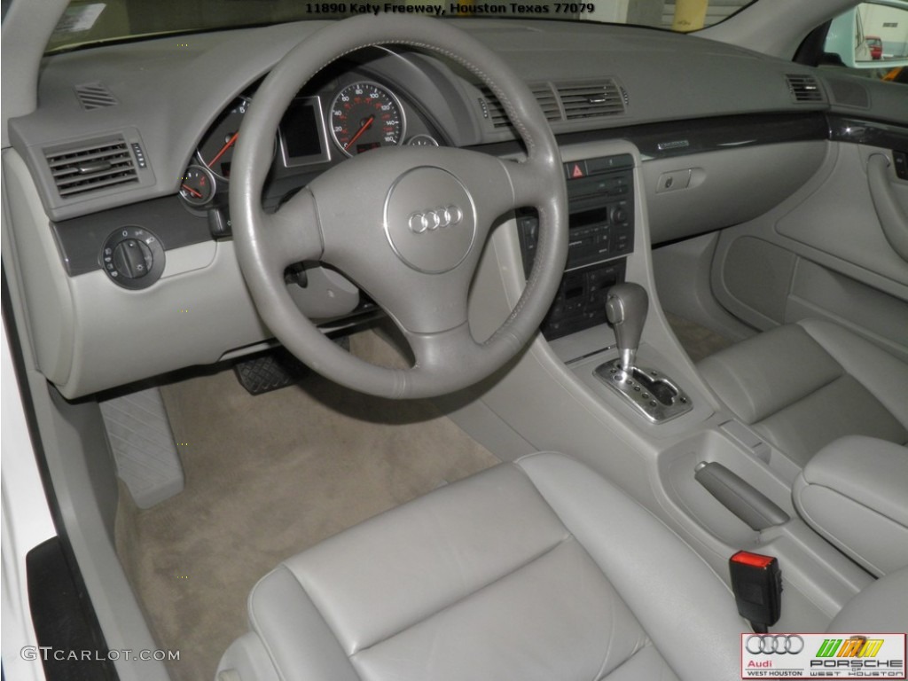 2003 A4 1.8T quattro Sedan - Polar White / Platinum photo #8