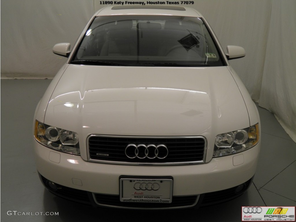 2003 A4 1.8T quattro Sedan - Polar White / Platinum photo #18