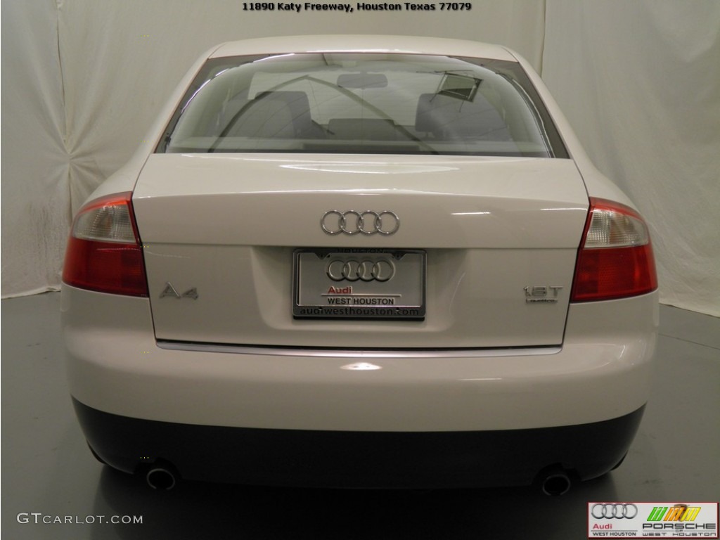 2003 A4 1.8T quattro Sedan - Polar White / Platinum photo #19