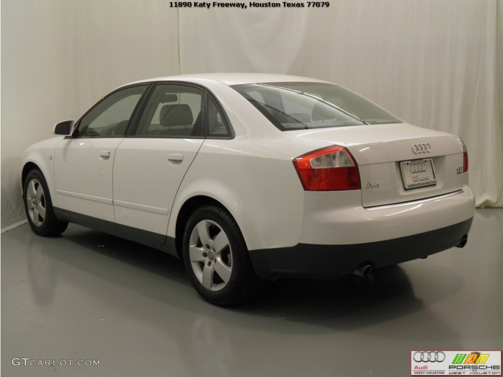 2003 A4 1.8T quattro Sedan - Polar White / Platinum photo #20