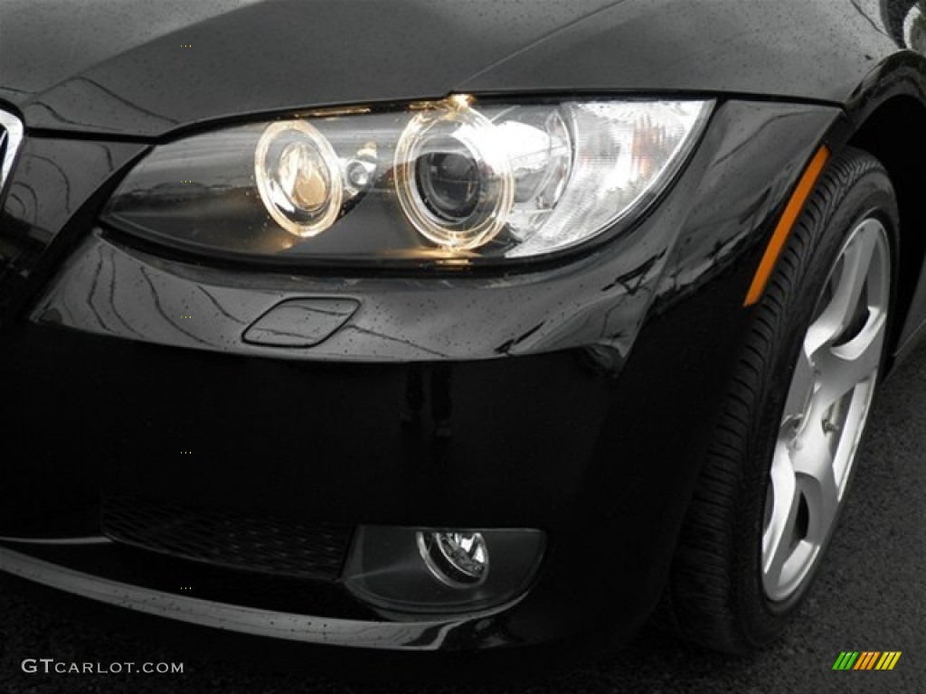 2008 3 Series 328xi Coupe - Jet Black / Cream Beige photo #4